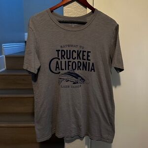 Flint and Tinder Truckee CA Gray Graphic Tee - M